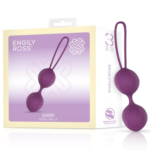 Garbo Bola Duplo Kegel Silicone Púrpura