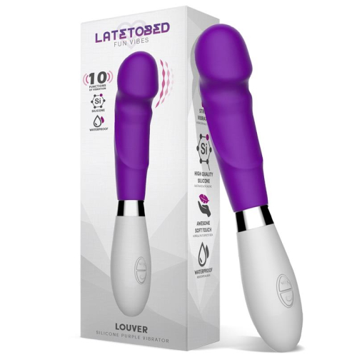 Louver Vibrador Silicone Roxo