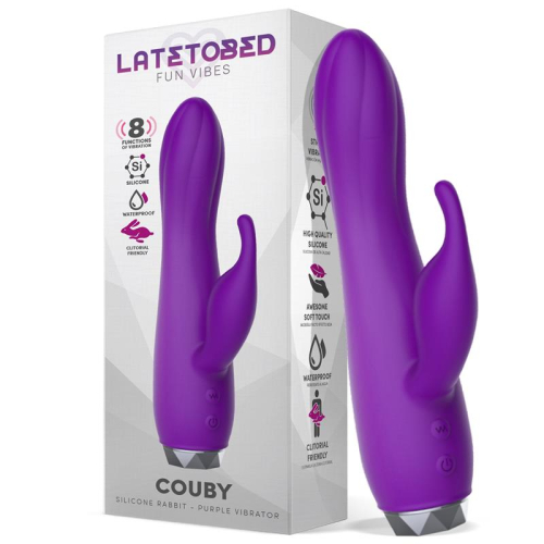 Coube Silicone Rabbit Purple Vibrator