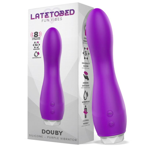 Doube Vibrador Silicone Roxo