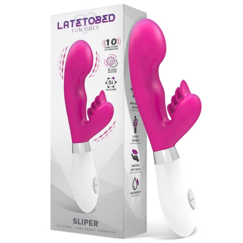 Sliper Vibrador Coelhinho Silicone Rosa