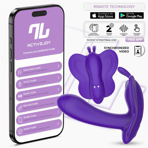 Winge Estimulador Mariposa com App Roxo
