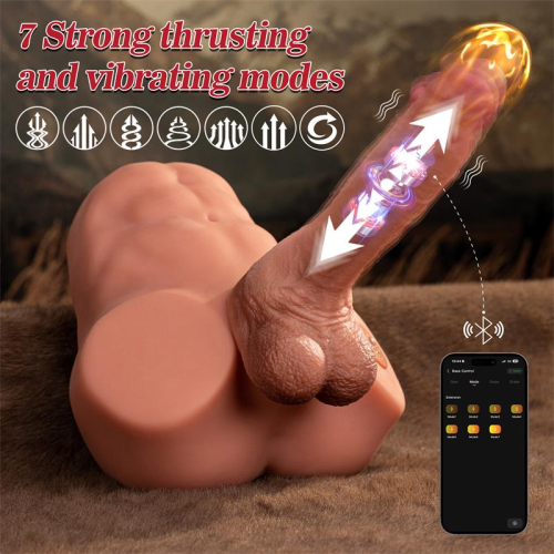 Jonah Semi Torso com Dildo Desmontavel,penetração e App 3.48 kg