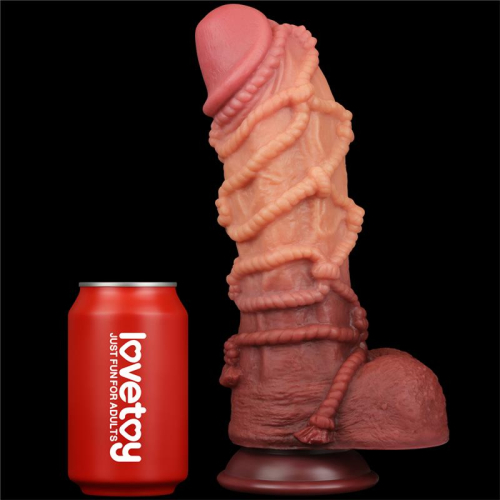Dildo Dual Layer Tamanho King Nature 10.5