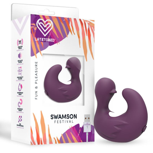 Swamson Dedal Patito Estimulador USB Silicone Violet