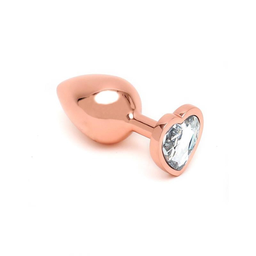 Plug Anal com Joya en Forma de Corazón Pisa Rose Gold