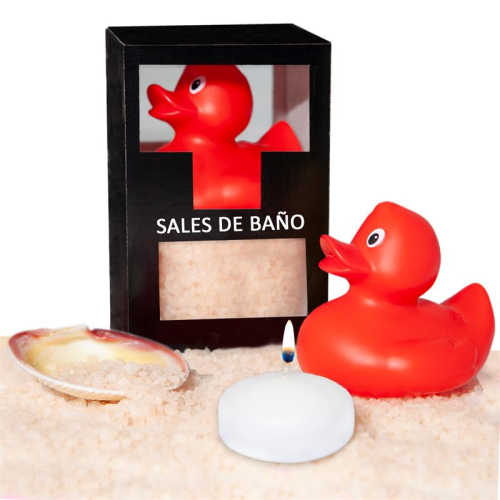 Set Sales Baño Vainilla Pato,Vela y Concha 150gr