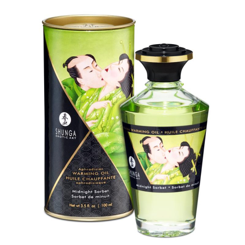 Shunga Óleo de Massagem Efeito Calor Aroma Sorbete de Medianoche