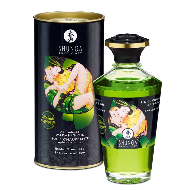 Shunga Aceite Afrodisíaco de Massagem Aroma Té Verde