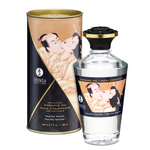 Shunga Óleo de Massagem Efeito Calor Aroma a Vainilla