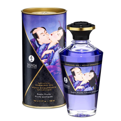Shunga Óleo de Massagem Efeito Calor Aroma a Frutas Exóticas