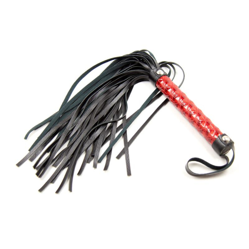 Flogger Patron de Diamante y Mango de Metal 39 cm Vermelho