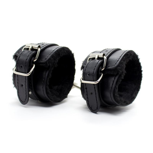 Algemas com Forro Interior Ajustávels 30 cm Preto