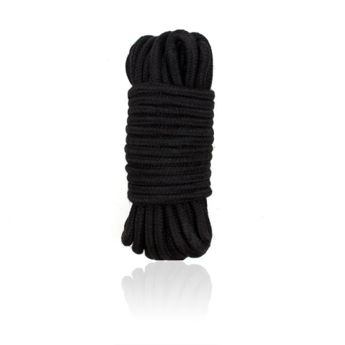 Corda Bondage de Algodão 10 Metros Preto