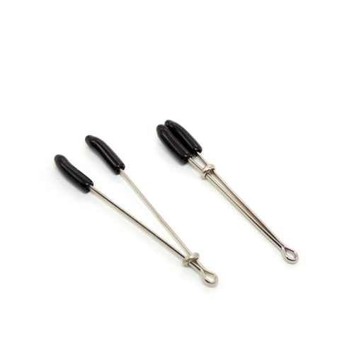 Pinças para Mamilos Metal Preto/Plata