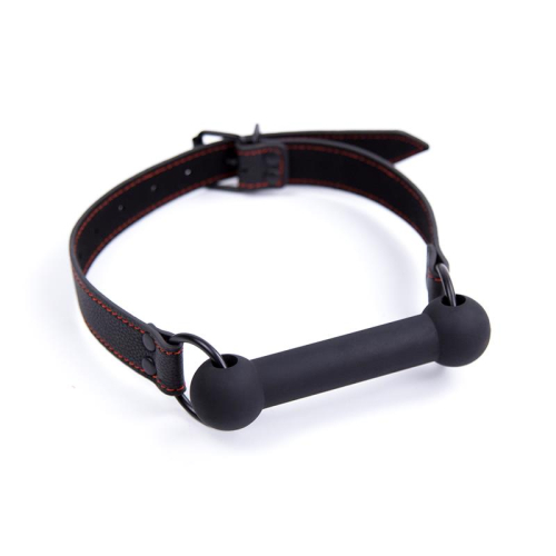 Mordaza de Hueso Ajustável Silicone Preto