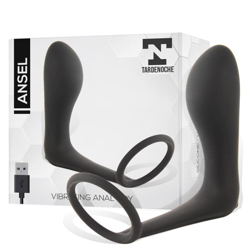 Ansel Plug Anal com Vibração y Anel USB Silicome