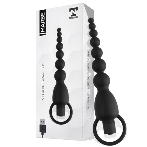 Marbe Corrente Anal com Vibração USB Silicone