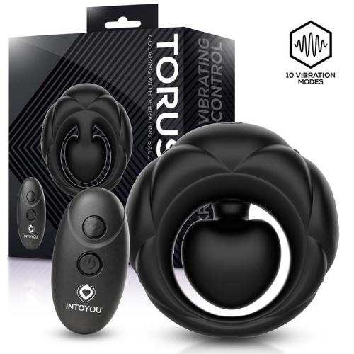 Torus Anel Vibrador com Bola Clitoriana com Control Remoto USB