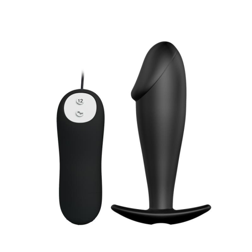 Plug Anal Preto com Mando