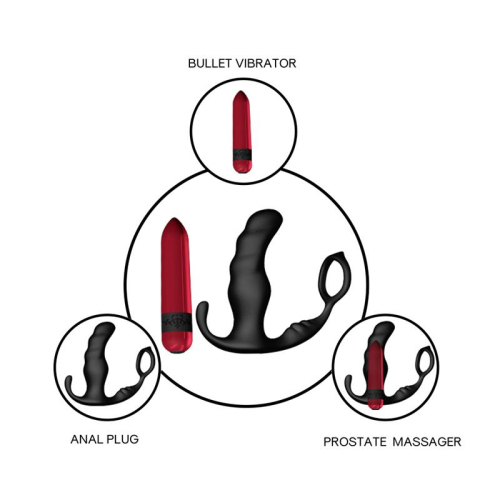 Massajador Prostático e Plus Anal com Vibração