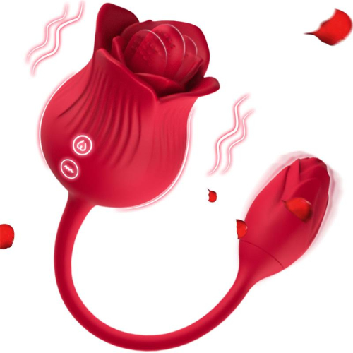 Rosa com Licking y Ovo Vibrador USB