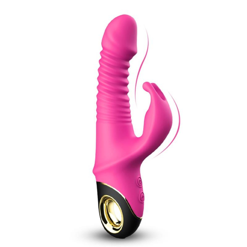 Vibrador com Thrusting e Oscilación 360º Rosa