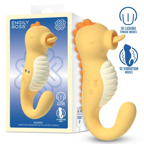 Seaboo Massajador com Vibracion e Língua Licking