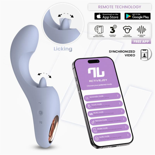 Licke Vibrador com Língua Licking com App