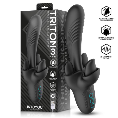 Triton Vibrador Triple Língua