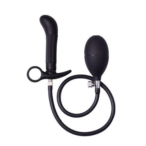 Plug Anal Inflable com Bomba Preto
