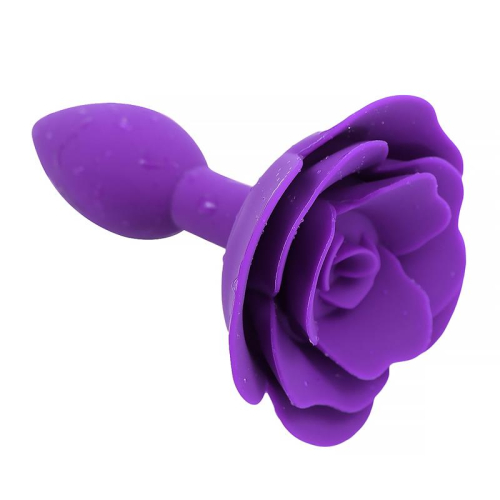 Plug Anal de Silicome com Rosa Púrpura