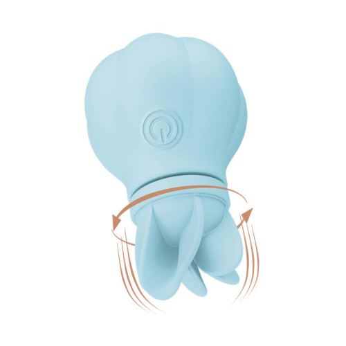 Estimulador Caress Vibração e Rotação Light blue