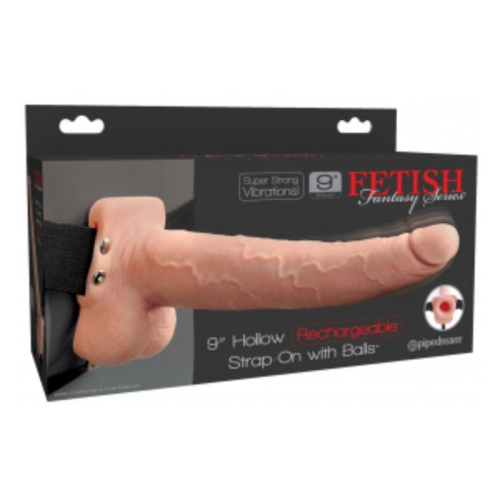 Arnes Elastico com Dildo oco 9 10 Funçãoes Vibracion USB Natural