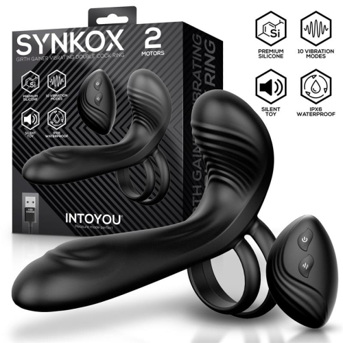 Synkox Girth Gainer com Duplo Anel Peniano com Vibração
