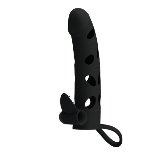 Manga para o Pénis com Bala Cor Preto