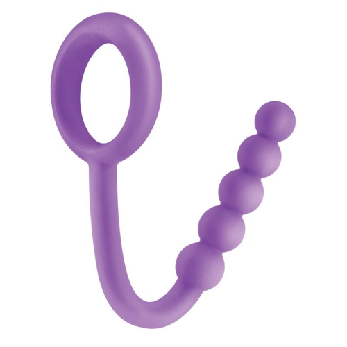 Fetish Fantasy Elite Perlas Anales com Anel Testicular Púrpura