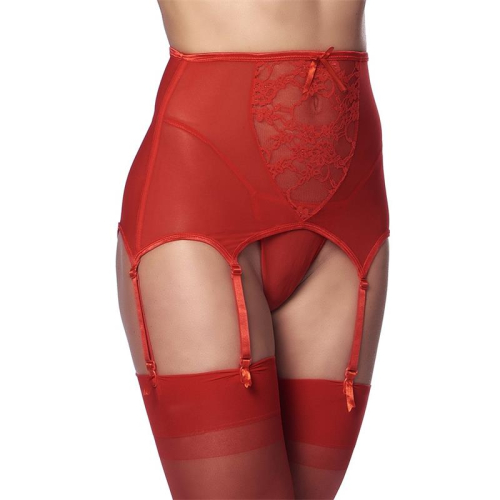 Liguero Ancho com Tanga Vermelhos