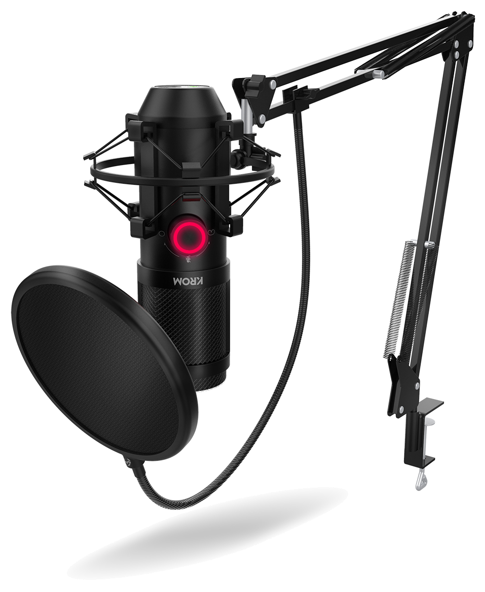 MICROFONE COM SUPORTE KROM KAPSULE