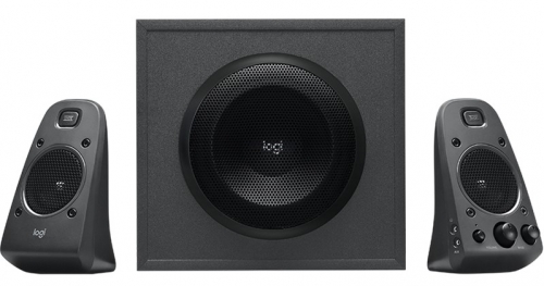 Colunas Logitech Z625 2.1 THX 140 W - Subwoofer de 260 W - 2 entradas de 3,5 mm - Entrada para auscultadores e RCA - Preto