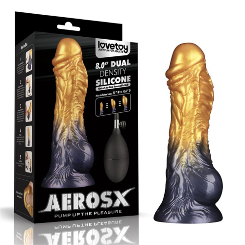 Dildo Inflable Silicone Dual Density 8