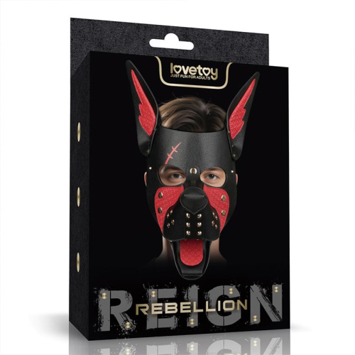 Máscara Cachorro Rebellion Reign Scarred Alpha Vermelho