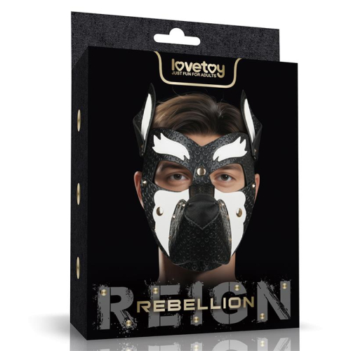 Máscara Cachorro Rebellion Reign Howl Branco