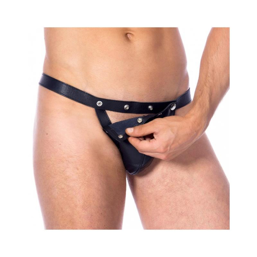 Panty Masculino de Couro Tamanho Único