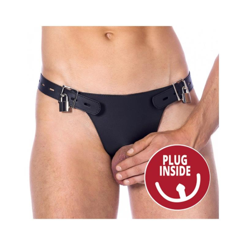 Cinturón de Castidade com Plug Interno