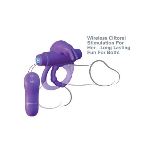 Fantase C-Ringz Aro com Control Remoto Rabbit Roxo