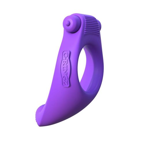 Fantasy C-Ringz Anel Vibrador de Silicone Taint-Alizer Púrpura