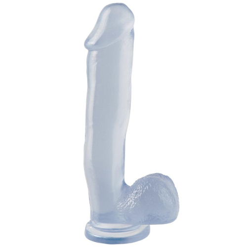 Dildo com Testículos y Otário 30.5 cm Transparente
