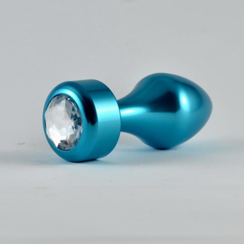 Plug Anal Azul Rosebud com Joya