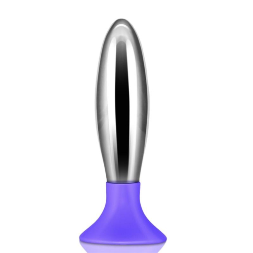 Plug Anal Bobby Metal y Silicome Púrpura